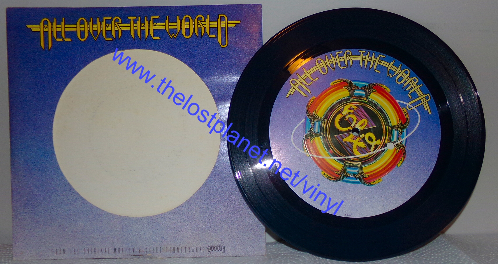 ELO All Over The World 10 inch blue single limited edition UK