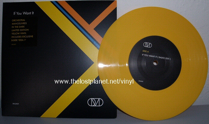 OMD If You Want It on yellow vinyl single
